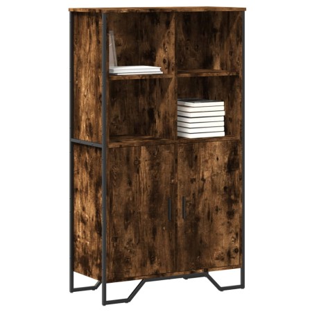 Aparador alto madera ingeniería roble ahumado 79,5x35,5x137,5cm de , Aparadores - Ref: Foro24-3295309, Precio: 115,74 €, Desc...