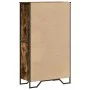 Aparador alto madera ingeniería roble ahumado 79,5x35,5x137,5cm de , Aparadores - Ref: Foro24-3295309, Precio: 114,35 €, Desc...