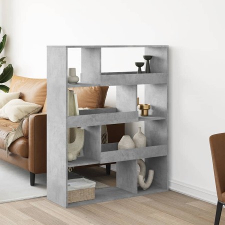 Separador de ambientes madera gris hormigón 100x33x125,5 cm de , Librerías y estanterías - Ref: Foro24-3309486, Precio: 98,53...