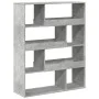 Separador de ambientes madera gris hormigón 100x33x125,5 cm de , Librerías y estanterías - Ref: Foro24-3309486, Precio: 97,37...