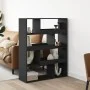 Separador de ambientes madera ingeniería negro 100x33x125,5 cm de , Librerías y estanterías - Ref: Foro24-3309484, Precio: 10...