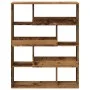 Separador de ambientes madera envejecida 100x33x125,5 cm de , Librerías y estanterías - Ref: Foro24-3309490, Precio: 133,45 €...