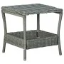 Mesa de jardín ratán sintético gris claro 45x45x46,5 cm de vidaXL, Mesas de jardín - Ref: Foro24-313307, Precio: 73,98 €, Des...
