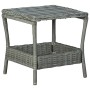 Mesa de jardín ratán sintético gris claro 45x45x46,5 cm de vidaXL, Mesas de jardín - Ref: Foro24-313307, Precio: 72,53 €, Des...