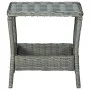 Mesa de jardín ratán sintético gris claro 45x45x46,5 cm de vidaXL, Mesas de jardín - Ref: Foro24-313307, Precio: 73,98 €, Des...