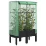 Arriate con cubierta invernadero aspecto ratán 80x40x140 cm de , Maceteros y jardineras - Ref: Foro24-4015819, Precio: 79,19 ...