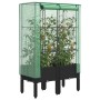 Arriate con cubierta invernadero aspecto ratán 80x40x140 cm de , Maceteros y jardineras - Ref: Foro24-4015819, Precio: 80,47 ...