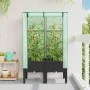 Arriate con cubierta invernadero aspecto ratán 80x40x140 cm de , Maceteros y jardineras - Ref: Foro24-4015819, Precio: 79,19 ...