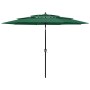 Sombrilla de 3 niveles con poste de aluminio verde 3 m de vidaXL, Sombrillas - Ref: Foro24-313869, Precio: 86,67 €, Descuento: %