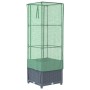 Arriate con cubierta invernadero aspecto ratán 40x40x139 cm de , Maceteros y jardineras - Ref: Foro24-4015827, Precio: 55,97 ...