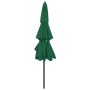 Sombrilla de 3 niveles con poste de aluminio verde 3 m de vidaXL, Sombrillas - Ref: Foro24-313869, Precio: 86,67 €, Descuento: %