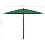 Sombrilla de 3 niveles con poste de aluminio verde 3 m de vidaXL, Sombrillas - Ref: Foro24-313869, Precio: 86,67 €, Descuento: %