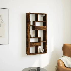Armario de pared madera ingeniería roble ahumado 50x15x100 cm de , Estantes y estanterías - Ref: Foro24-854557, Precio: 41,01...