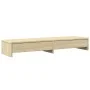 Soporte monitor y cajones madera roble Sonoma 100x27x15 cm de , Bases y elevadores para ordenadores - Ref: Foro24-854672, Pre...
