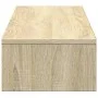Soporte monitor y cajones madera roble Sonoma 100x27x15 cm de , Bases y elevadores para ordenadores - Ref: Foro24-854672, Pre...