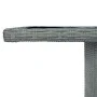 Mesa de jardín de ratán sintético y vidrio templado gris claro de vidaXL, Mesas de jardín - Ref: Foro24-313311, Precio: 194,7...