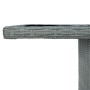Mesa de jardín de ratán sintético y vidrio templado gris claro de vidaXL, Mesas de jardín - Ref: Foro24-313311, Precio: 239,3...