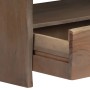 Mesa de centro borde vivo madera maciza acacia gris 90x50x40 cm en Mesas de centro | Comprar online en Foru.es