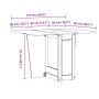 Mesa de comedor plegable mariposa Corona madera pino marrón de , Mesas de cocina y de comedor - Ref: Foro24-4013433, Precio: ...