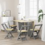 Sillas de comedor plegables 4 uds Corona madera pino gris de , Taburetes y sillas plegables - Ref: Foro24-4013438, Precio: 16...