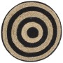 Puf hecho a mano negro 45x30 cm yute de , Otomanas - Ref: Foro24-248075, Precio: 68,22 €, Descuento: %