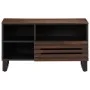 Mueble de TV madera maciza mango marrón 80x34x46 cm de , Almacenamiento para CD y DVD - Ref: Foro24-377521, Precio: 73,23 €, ...