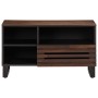 Mueble de TV madera maciza mango marrón 80x34x46 cm de , Almacenamiento para CD y DVD - Ref: Foro24-377521, Precio: 74,12 €, ...