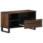 Mueble de TV madera maciza mango marrón 80x34x46 cm de , Almacenamiento para CD y DVD - Ref: Foro24-377521, Precio: 73,23 €, ...
