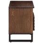 Mueble de TV madera maciza mango marrón 80x34x46 cm de , Almacenamiento para CD y DVD - Ref: Foro24-377521, Precio: 74,12 €, ...