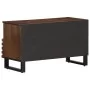 Mueble de TV madera maciza mango marrón 80x34x46 cm de , Almacenamiento para CD y DVD - Ref: Foro24-377521, Precio: 73,23 €, ...