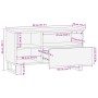 Mueble de TV madera maciza mango marrón 80x34x46 cm de , Almacenamiento para CD y DVD - Ref: Foro24-377521, Precio: 74,12 €, ...