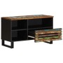 Mueble de TV madera maciza de acacia 80x34x46 cm de , Almacenamiento para CD y DVD - Ref: Foro24-377523, Precio: 68,20 €, Des...