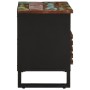 Mueble de TV madera maciza de acacia 80x34x46 cm de , Almacenamiento para CD y DVD - Ref: Foro24-377523, Precio: 68,20 €, Des...
