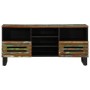 Mueble de TV madera maciza de acacia 100x34x46 cm de , Almacenamiento para CD y DVD - Ref: Foro24-377528, Precio: 84,58 €, De...