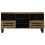 Solid acacia wood TV stand 100x34x46 cm by , CD and DVD storage - Ref: Foro24-377528, Price: 83,84 €, Discount: %