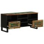 Mueble de TV madera maciza de acacia 100x34x46 cm de , Almacenamiento para CD y DVD - Ref: Foro24-377528, Precio: 84,58 €, De...