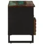 Solid acacia wood TV stand 100x34x46 cm by , CD and DVD storage - Ref: Foro24-377528, Price: 83,84 €, Discount: %