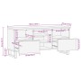 Mueble de TV madera maciza de acacia 100x34x46 cm de , Almacenamiento para CD y DVD - Ref: Foro24-377528, Precio: 84,58 €, De...