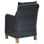 Sillas de jardín con cojines 2 uds ratán sintético gris oscuro de vidaXL, Sillas de jardín - Ref: Foro24-313316, Precio: 272,...
