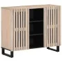 Aparador de madera maciza de mango 90x34x75 cm de , Taquillas y armarios de almacenamiento - Ref: Foro24-377577, Precio: 95,1...