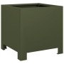 Jardinera hexagonal acero verde oliva 30x30x30 cm de , Maceteros y jardineras - Ref: Foro24-851191, Precio: 38,67 €, Descuent...