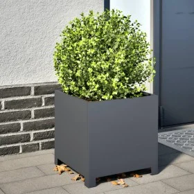 Jardinera de acero gris antracita 40x40x40 cm de , Maceteros y jardineras - Ref: Foro24-851203, Precio: 52,84 €, Descuento: %