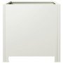 Jardinera de acero blanco 40x40x40 cm de , Maceteros y jardineras - Ref: Foro24-851201, Precio: 53,13 €, Descuento: %