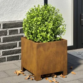 Jardineras 2 unidades acero oxidado 30x30x30 cm de , Maceteros y jardineras - Ref: Foro24-851198, Precio: 55,26 €, Descuento: %
