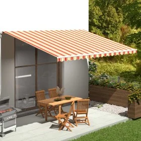 Tela de repuesto para toldo amarillo y naranja 5x3,5 m de vidaXL, Toldos - Ref: Foro24-312022, Precio: 72,87 €, Descuento: %