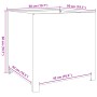 Jardinera de acero inoxidable 50x50x50 cm de , Maceteros y jardineras - Ref: Foro24-851217, Precio: 94,76 €, Descuento: %