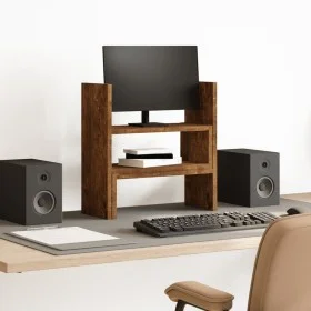 Organizador de escritorio ajustable roble ahumado 40x17x41 cm de , Bases y elevadores para ordenadores - Ref: Foro24-854764, ...