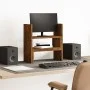 Organizador de escritorio ajustable roble ahumado 40x17x41 cm de , Bases y elevadores para ordenadores - Ref: Foro24-854764, ...