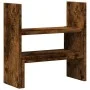Organizador de escritorio ajustable roble ahumado 40x17x41 cm de , Bases y elevadores para ordenadores - Ref: Foro24-854764, ...
