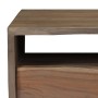 Mesa de centro borde vivo madera maciza acacia gris 90x50x40 cm en Mesas de centro | Comprar online en Foru.es